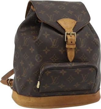 Louis Vuitton Montsouris Monogram Brown Canvas Backpack Bag (Pre-Owned)