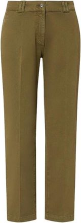 Liu Jo Rechte broek - Dames - Straight fit broeken - Groen - W29 - Broeken