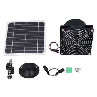 OEM Ventilador Extractor Solar De 6,5 Pulgadas, 50 W, 12 V, Abs, Silicio Monocristalino, Kit De Ventilador De Ventilaci&oacute;n Para Tuber&iacute;as Redondas O Casetas