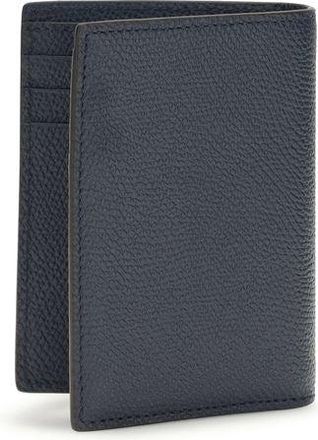 Valentino Garavani Mens Blue Calf Leather Bos Taurus Wallet