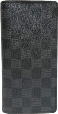 Louis Vuitton Pre-owned Wallets, male, Black, Size: ONE SIZE Pre-owned Portefeuille Brazza Damier Graphite Wallet
