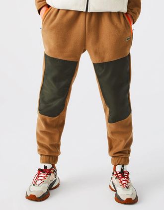 Lacoste Mens Sherpa Joggers - Brown - Size: XL