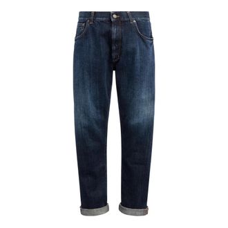 Dondup Straight Jeans, male, Blue, Size: W32 Ervin Loose-Fit Jeans
