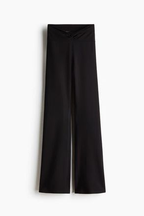 H&M Flared Yoga Leggings With Softmove in Black at Nordstrom, Size Xx-Large