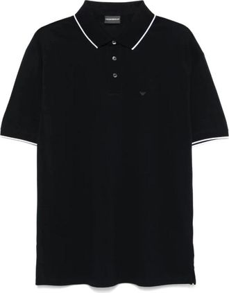 Emporio Armani Klassiek poloshirt - Heren - Polos - Blauw - XL - Katoen - Tops