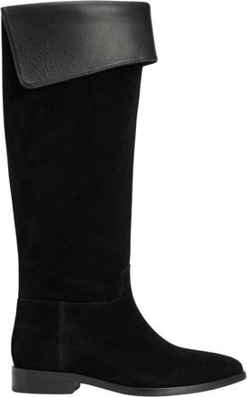 Strategia Stivaletti - Dames - Hoge Laarzen - Zwart - 41 EU - Leer - Schoenen