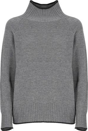 KANGRA Jersey de cuello alto - Knitwear - Mujer - Gris - XS
