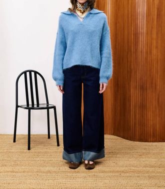 FRNCH Josse Sweater In Bleu Jean