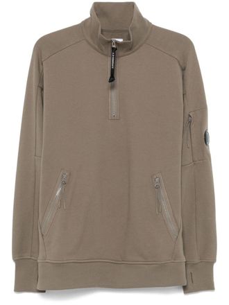 C.P. Company Lens-detail sweatshirt - men - Cotton - L - Green