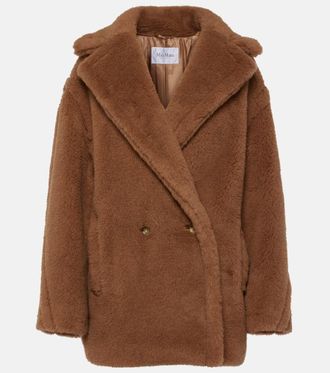 Max Mara Giacca in teddy di lana e seta