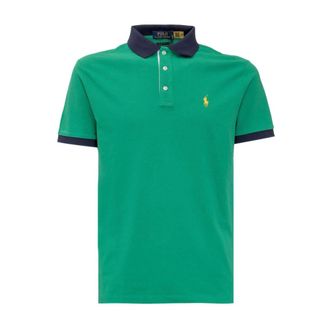 Polo Ralph Lauren Tops, Heren, Groen, S, Katoen, Custom Polo Shirt