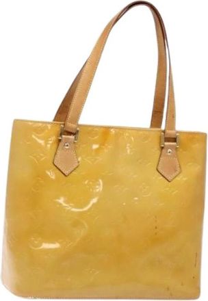 Louis Vuitton Tweedehands leren Louis Vuitton tassen - Dames - Vintage Shopper - Geel - ONE Size - Leer - Vintage