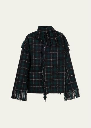 Toteme Fringed Scarf Jacket
