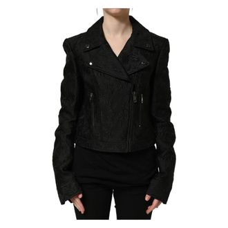 Dolce & Gabbana Chaqueta Biker Blouson - Jackets - Mujer - Negro - S