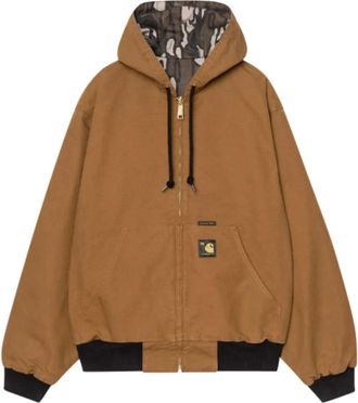 Carhartt Work in Progress OG Active Jacket 50th Anniversary Edition Canvas - Heren - Zomerjassen - Bruin - M - Katoen - Jassen