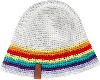 Loewe Loewe x Paulas Ibiza Gehaakte Bucket Hat in Multicolor Katoen