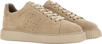 Hogan Mens Sneakers H-Stripes Beige Trainers