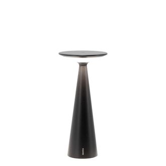 Zafferano l&aacute;mpara de mesa led recargable negra ip65