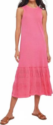 Lisa Todd Shifty Sleeveless Dress In Pink Power
