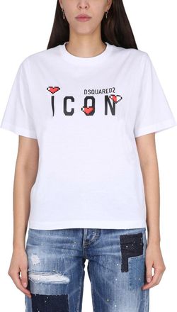 Dsquared2 Icon Game Lover T-Shirt-Donna