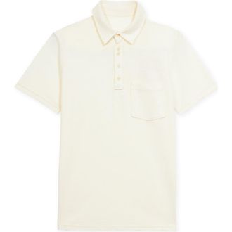 Fortela Maverick Short Sleeve Polo in Ecru at Nordstrom, Size Xx-Large Eu