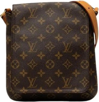 Louis Vuitton Pre-owned Musette Salsa - Dames - Vintage Schoudertas - Bruin - ONE Size - Leer - Vintage