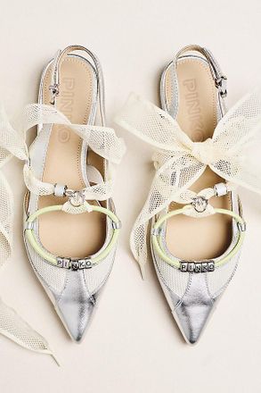 Anthropologie PINKO Gianira 30 Pointed Toe Slingback Flats