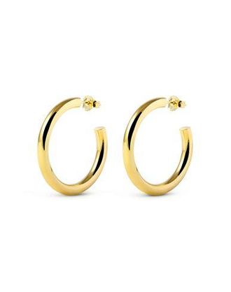 Singularu Tube Gold Hoop Earrings