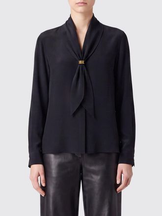 Max Mara Camicia in seta con collo a fusciacca e maniche lunghe