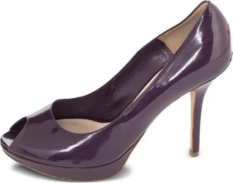 Dior 110mm peep-toe heeled pumps - Purple