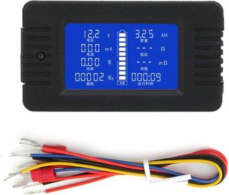 OEM Monitor De Bater&iacute;a, Pzem-015, Pantalla Lcd Multifunci&oacute;n, Comprobador De Voltaje, Corriente, Potencia, Energ&iacute;a E Impedancia De La Bater&iacute;a (con Cables) 