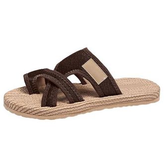Sandales En Cuir Souples Pour Homme - Ouvertes, Confortables, Avec Sangle Arrière - Idéales Pour L'été Et La Marche