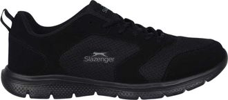 Slazenger Force Mesh-sportschoenen voor heren (Zwart, Zwart)