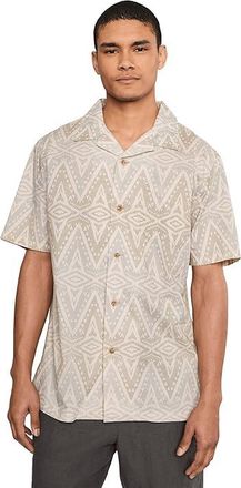 Pendleton Aloha Shirt Mens Short Sleeve Button Up Helena Ecru : 2XL, Cotton