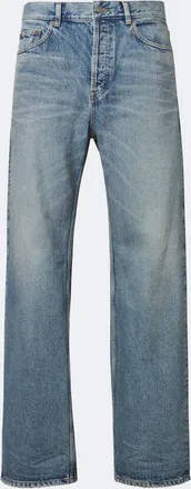 Saint Laurent Faded wide-leg jeans