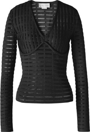 Genny Truien - Dames - V-hals truien - Zwart - XS - Truien & Vesten
