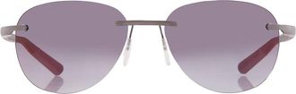 McLaren Grey gradient Oval Unisex Sunglasses MLMS-85S02 C01 55