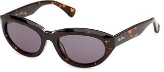 Max Mara MM0203 52A Womens Sunglasses Tortoiseshell Size 53