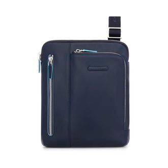 Piquadro Messenger Bags, male, Blue, Size: ONE SIZE Mens crossbody bag for iPad
