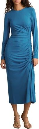 Reiss Rosie Long Sleeve Dress in Blue at Nordstrom Rack, Size 12 Us / 16 Uk