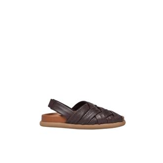 Patrizia Bonfanti Sandalo Intrecciato - Dames - Sandalen - Bruin - 40 EU - Leer - Schoenen