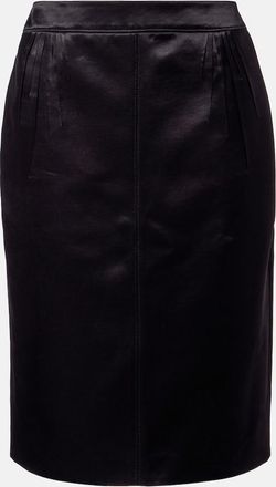 Saint Laurent Satin pencil skirt
