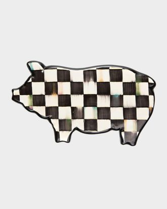 MacKenzie-Childs 10 Courtly Check Pig Trivet