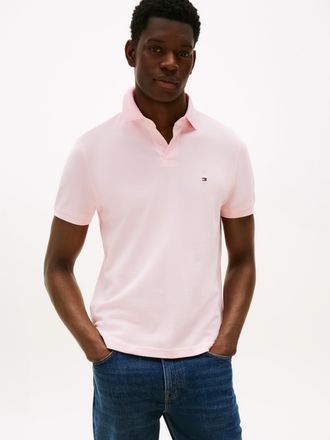 Tommy Hilfiger Poloshirt TOMMY HILFIGER 1985 REGULAR POLO, Herren, Gr. XL, pink, Piquu00e9, Obermaterial: 96% Baumwolle, 4% Elasthan, unifarben, bestickt, casual, ho
