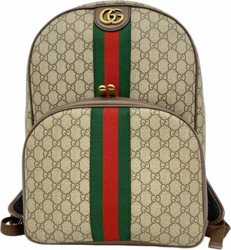 Gucci Brown Pvc Backpack (Pre-Owned)