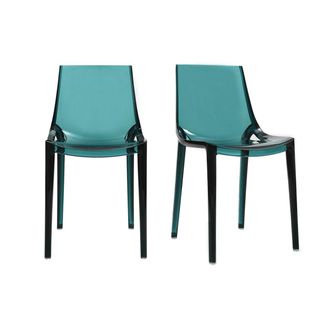 Miliboo Miliboo - Sillas Dise&ntilde;o Verde Agua Lote De 2 Interior / Exterior Yzel