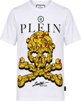 Philipp Plein T-Shirt Met Ronde Hals En Korte Mouwen Skull