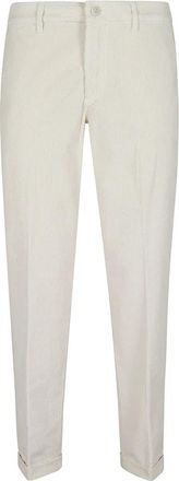 Fay Velours Stretch Corduroy Broek - Dames - Chinos - Wit - W30 - Katoen - Broeken