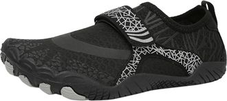 Generic Women Slip On Elastic Casual Sneakers Couples Wading Five Toe Room Beach Snorkeling Diving Water Sports Footwear (Black, 4.5)