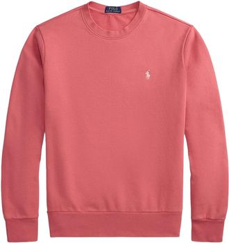 Ralph Lauren Loopback Fleece Sweatshirt - Heren - Sweatshirts - Rood - M - Katoen - Hoodies & sweatvesten